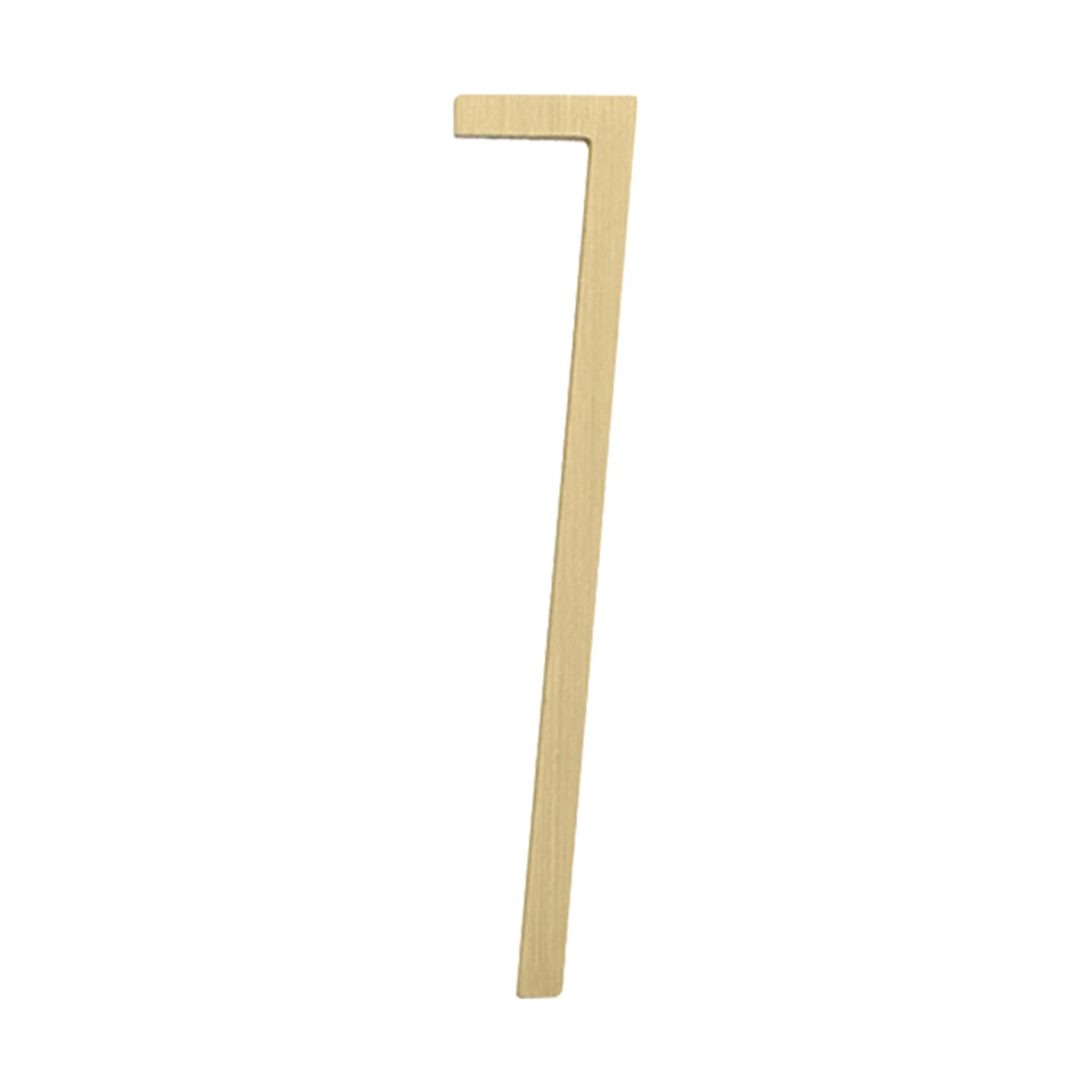 7cm Door Number 3D Effect High Strength Wall Decoration 1-9 Brass House Number for Dormitory