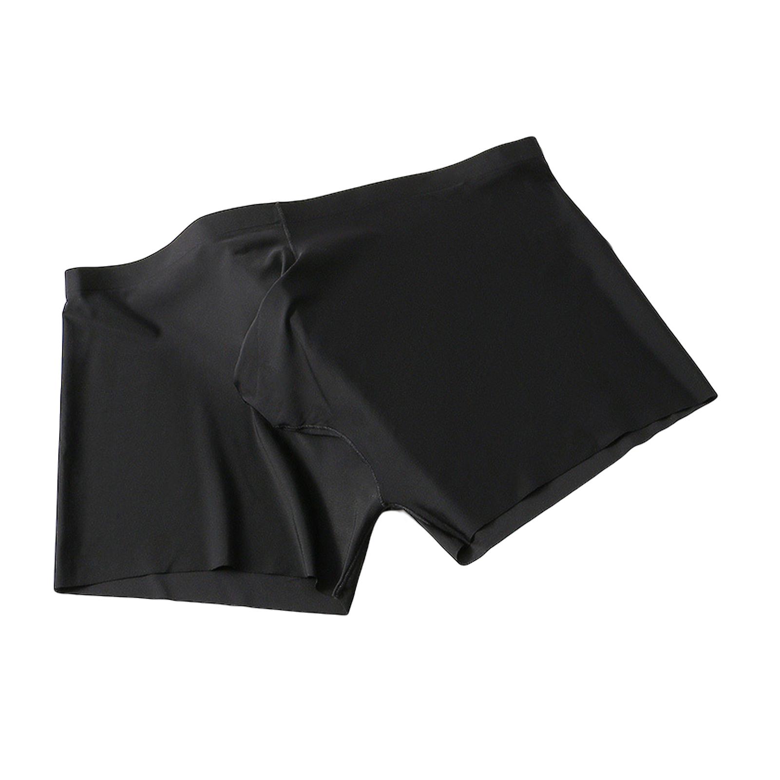 Men Boxers U Convex Stretchy Solid Color Thin Seamless Anti-septic Breathable Bulge Pouch Smooth Men Underpants Inner Wear Clothes