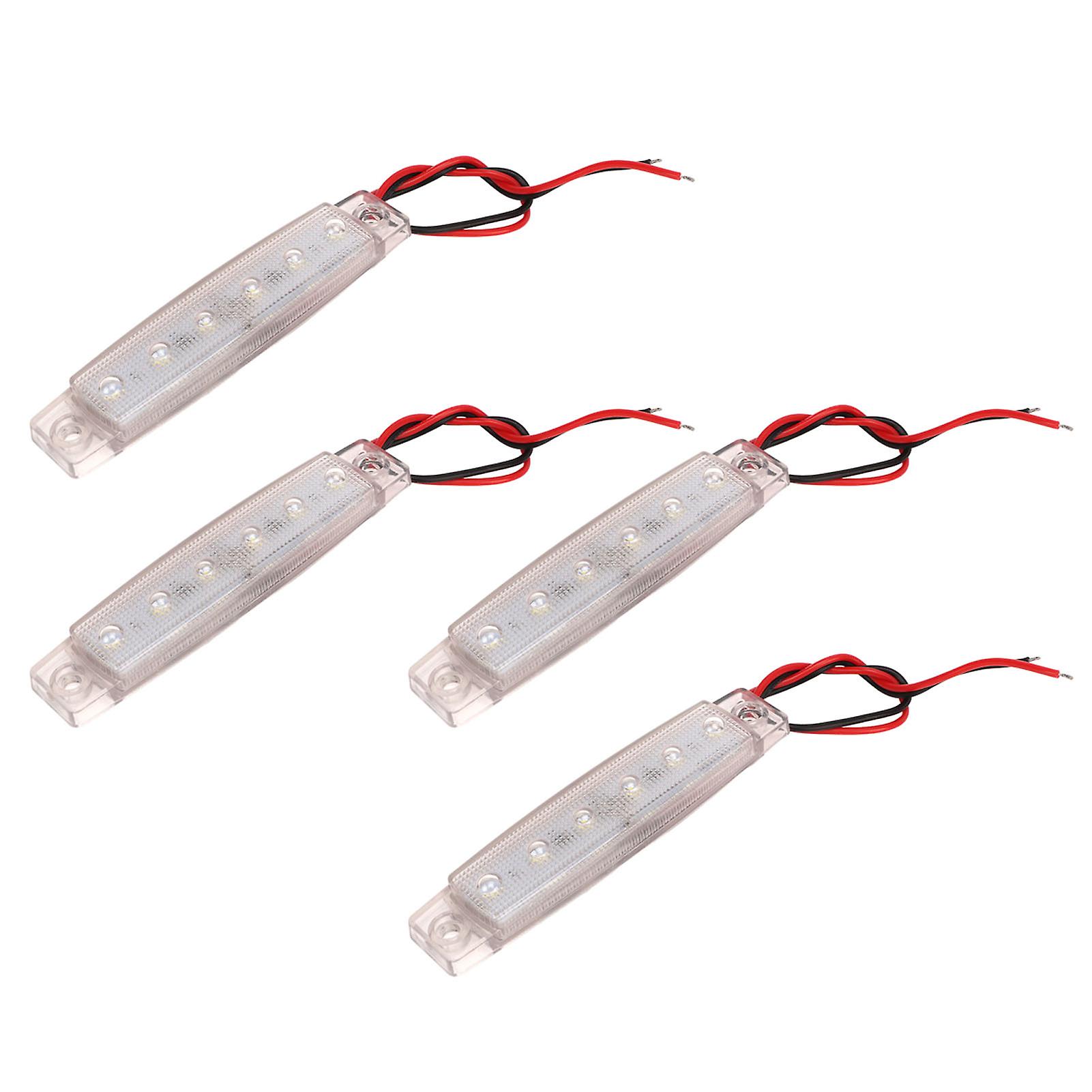 4PCS Side Marker Light PC LED Bright Light Waterproof Rust Proof Side Lights for Ships Yachts 