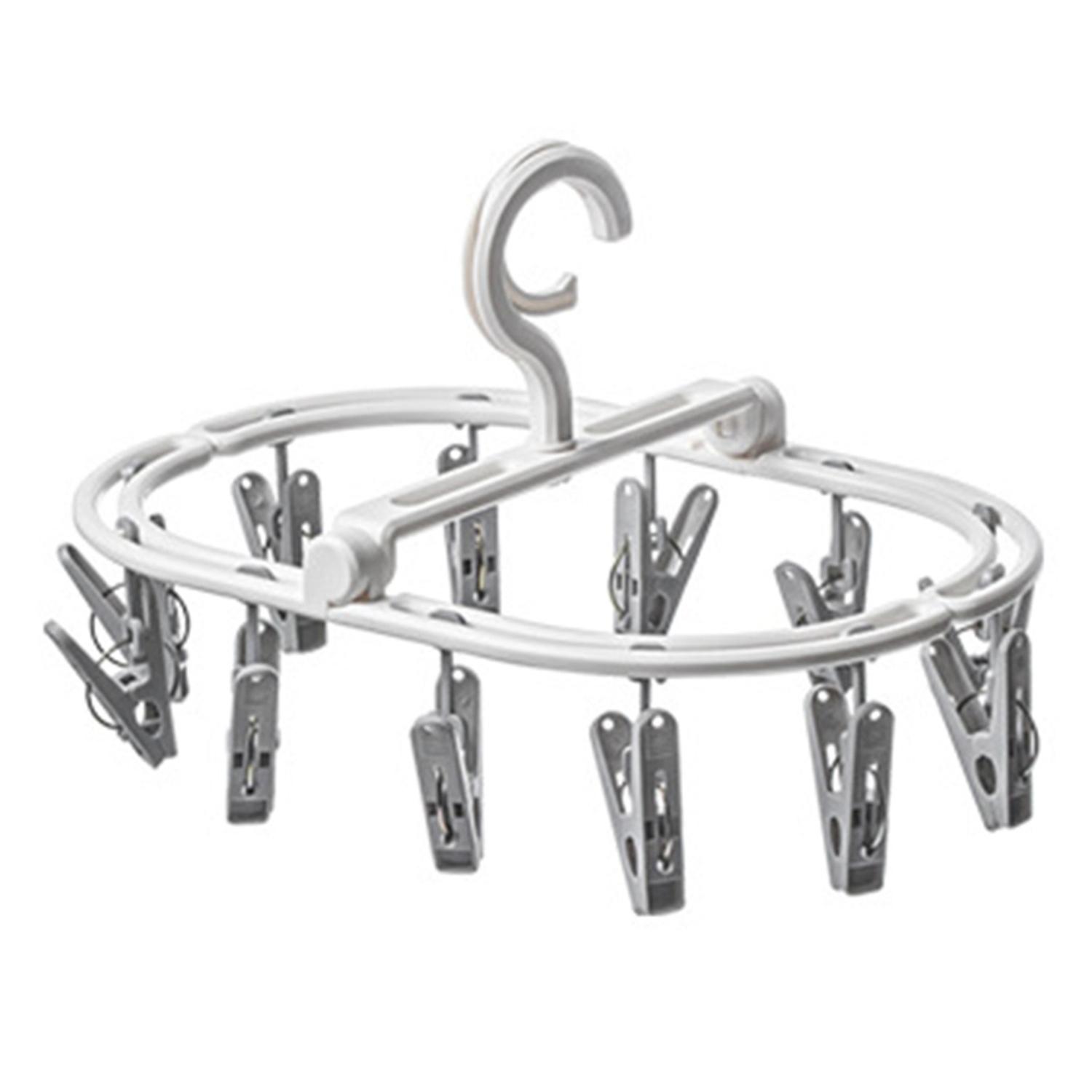 Folding Drying Rack Multi-Functional Space-Saving Portable Clothing Hanger for Bras Underwear Socks