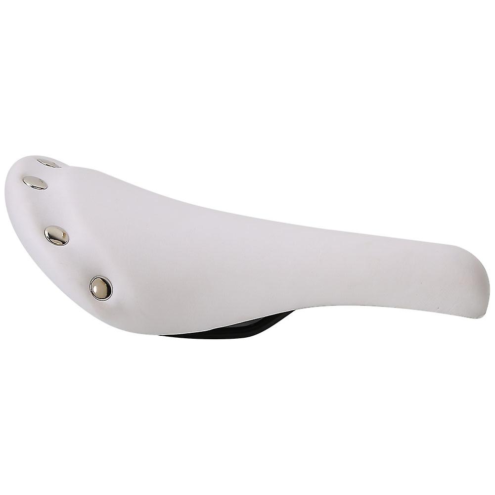 Soft and Shockproof Road Bike Saddle, High Quality Bicycle Accessory (White)