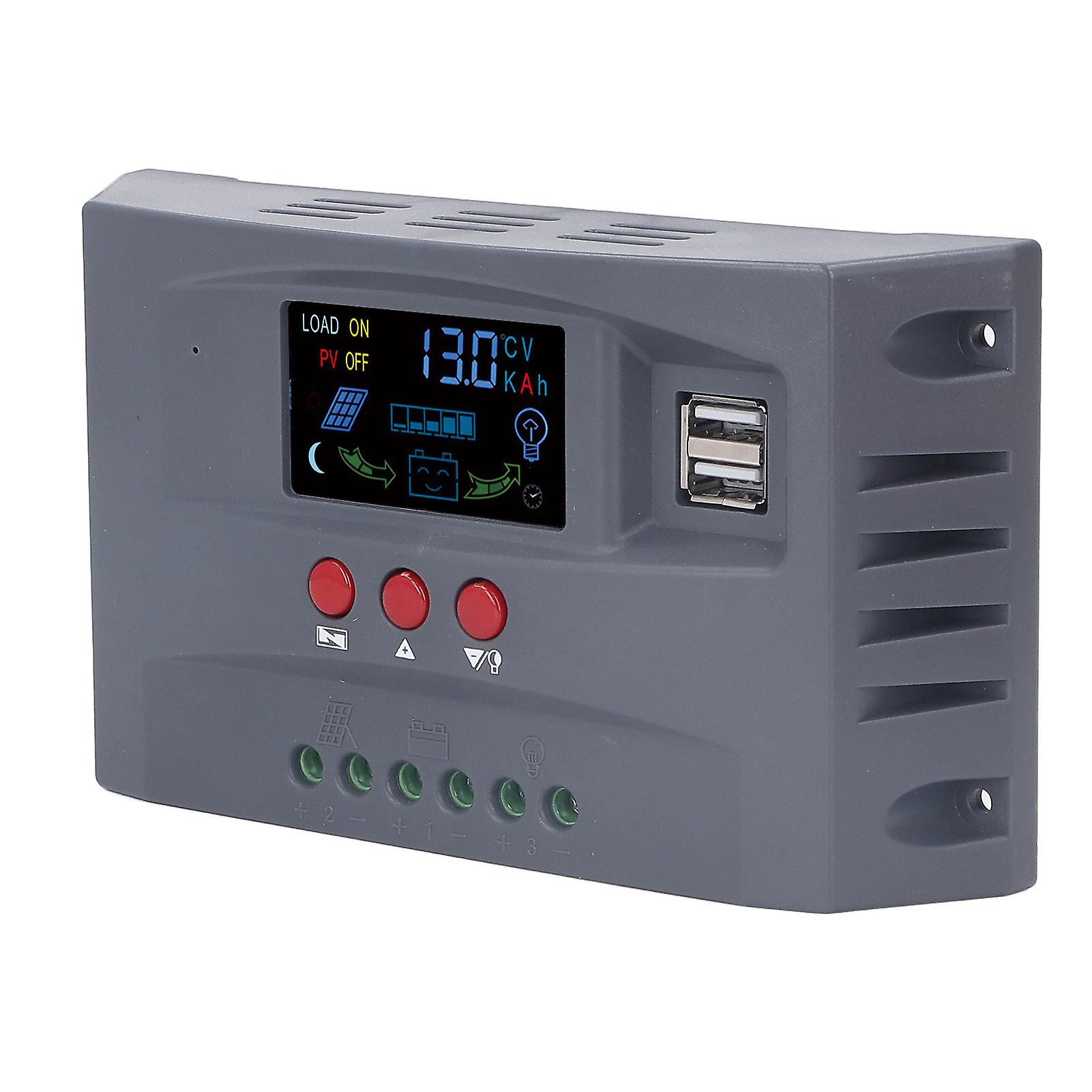 10A 12V/24V MPPT Solar Charge Controller with LCD and USB Output