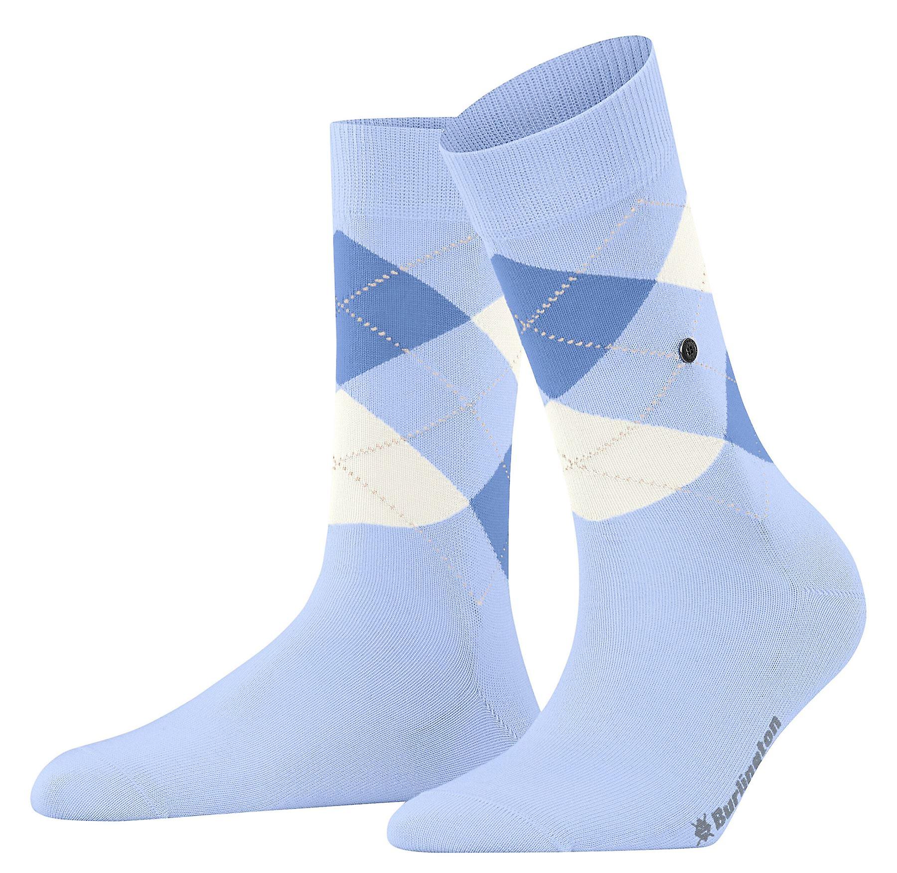 Burlington Covent Garden Socks - Purple/Blue/White