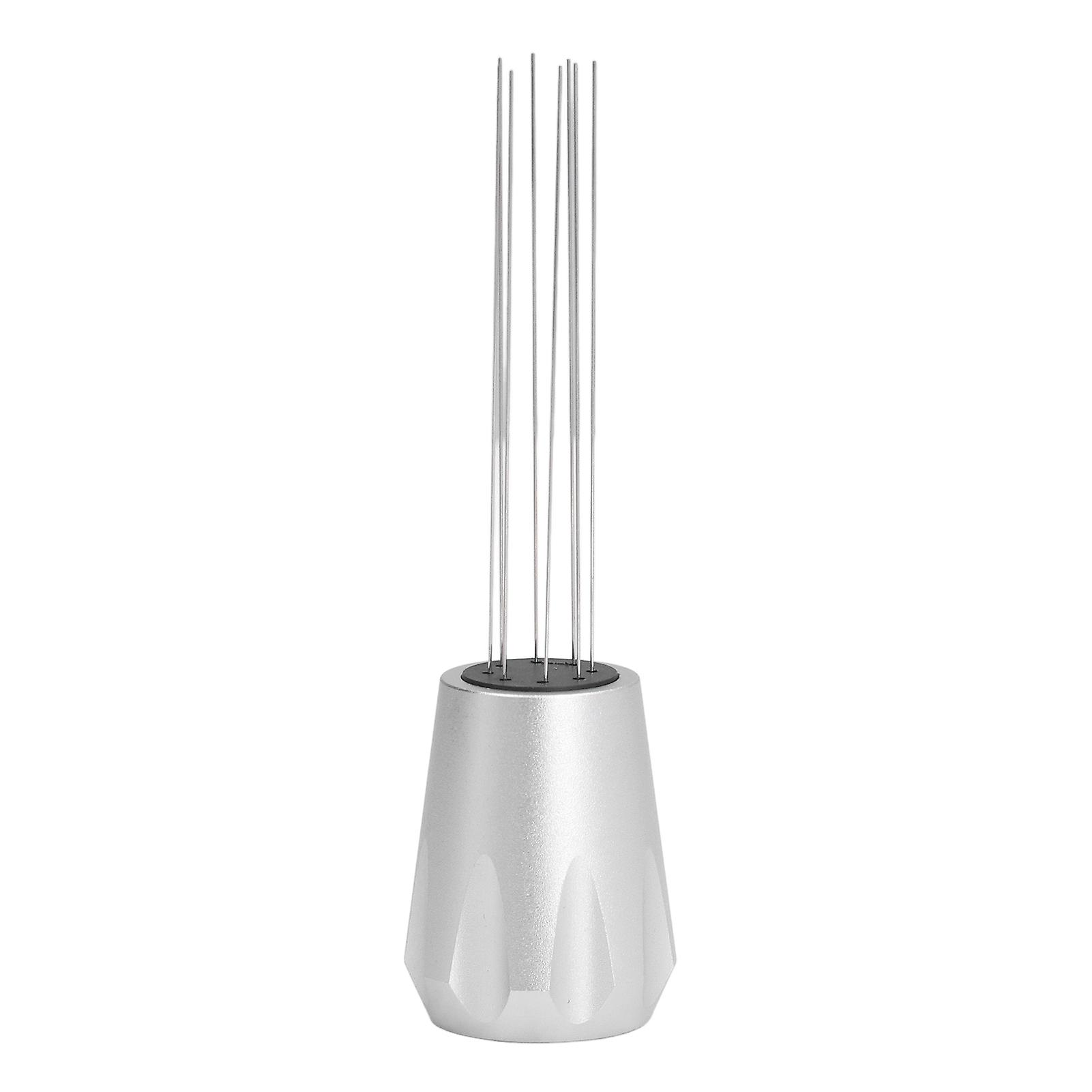 Needle Distributor Rust Proof Prevent Slip Handheld Coffee Stirring Tool for Home Office Cafe Silver