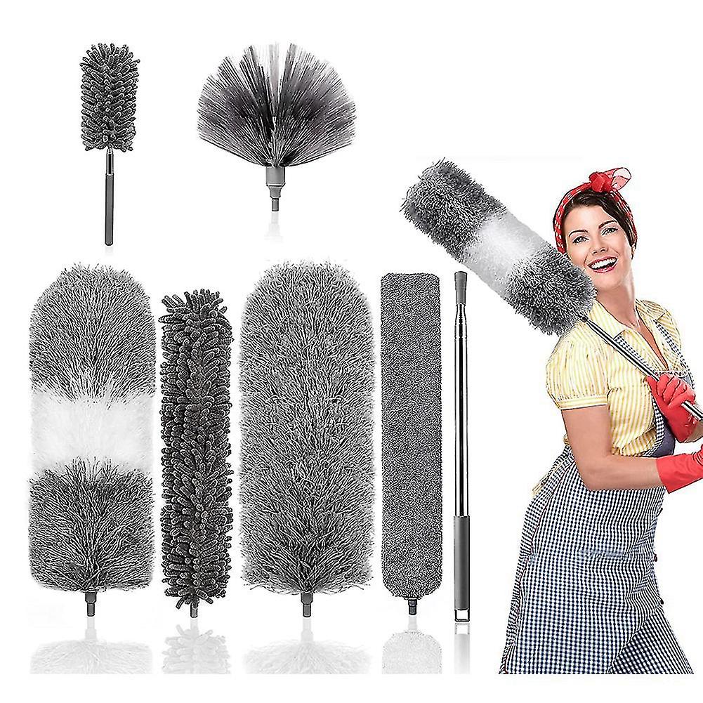 Feather Duster,microfiber Duster Kit With Extension Pole,for Cleaning