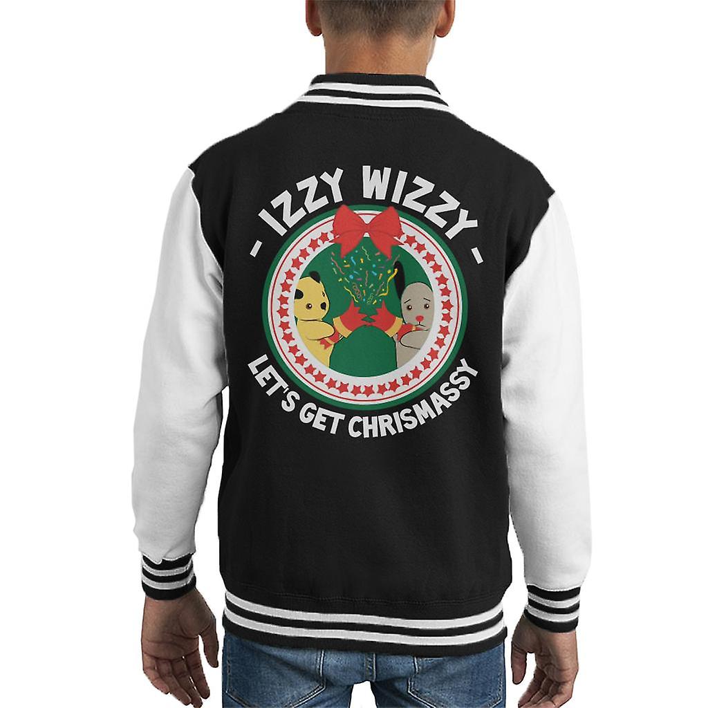 Sooty Christmas Izzy Wizzy Lets Get Chrismassy Kid's Varsity Jacket