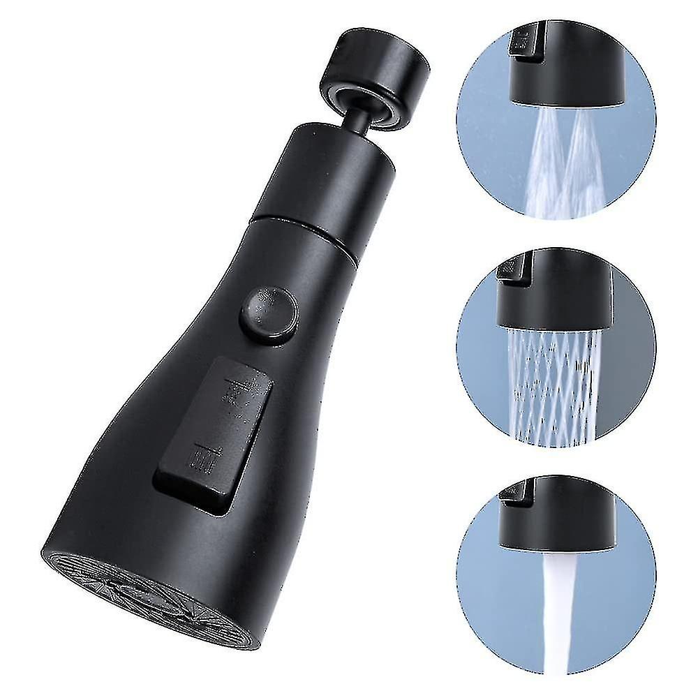 Tête de pulvérisation de robinet d’évier de cuisine noir, spray de fixation du robinet, diffuseur de buse de filtre de robinet d’eau, remplacement
