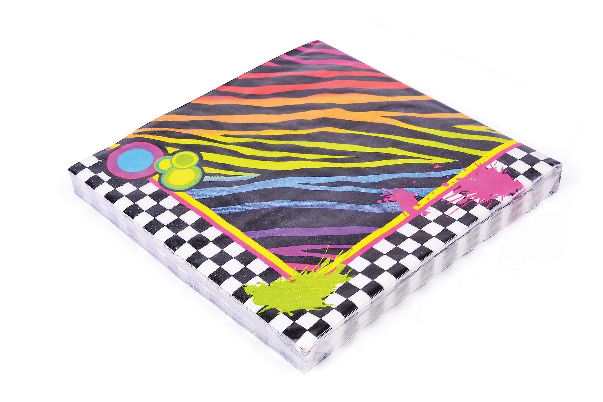 80S Large Napkin 16pc Party Goods X77469