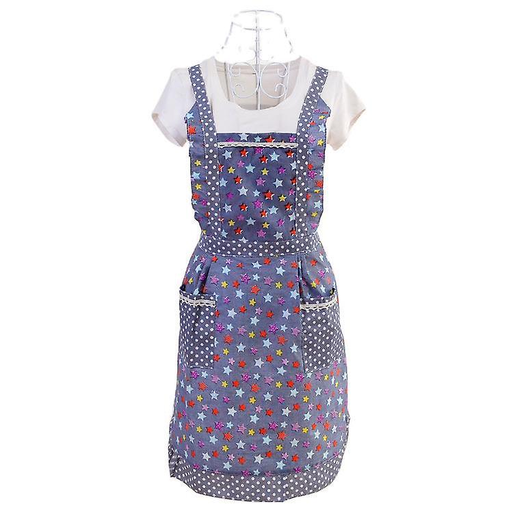 Kitchen Cooking Apron Chef Women Men Apron Fabric Sleeveless Antifouling Double Layer