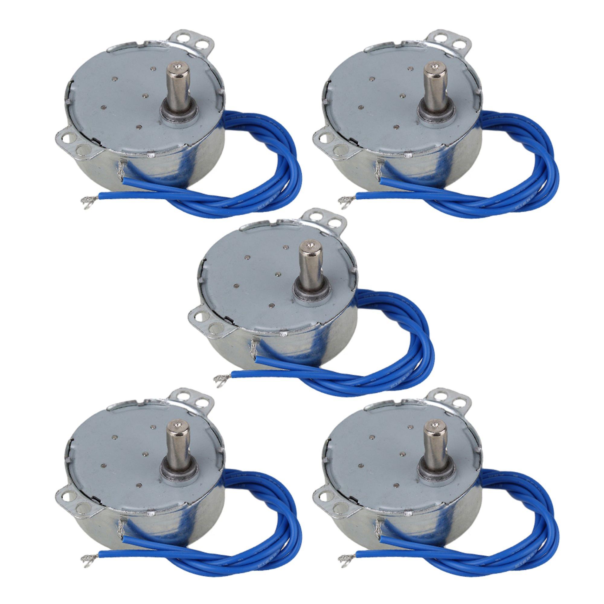 5 x TYC-50 AC110 Synchronous Motor 15-18RPM CW/CCW 4W Torque 1.5KGF.CM Silver