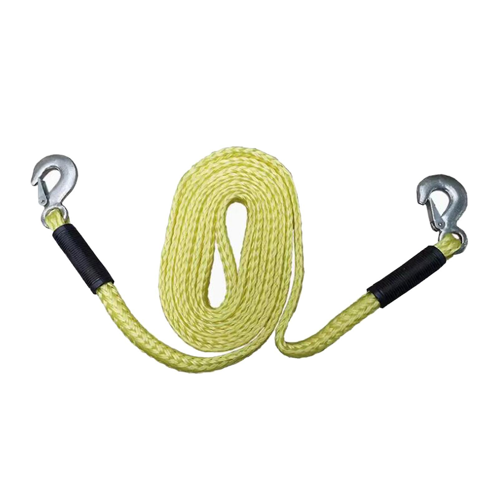 Tow Strap with Hooks ATV Tow Strap Trailer Belt Anti Slip Tool Tow Rope Truck Recovery Strap for Tree Boats