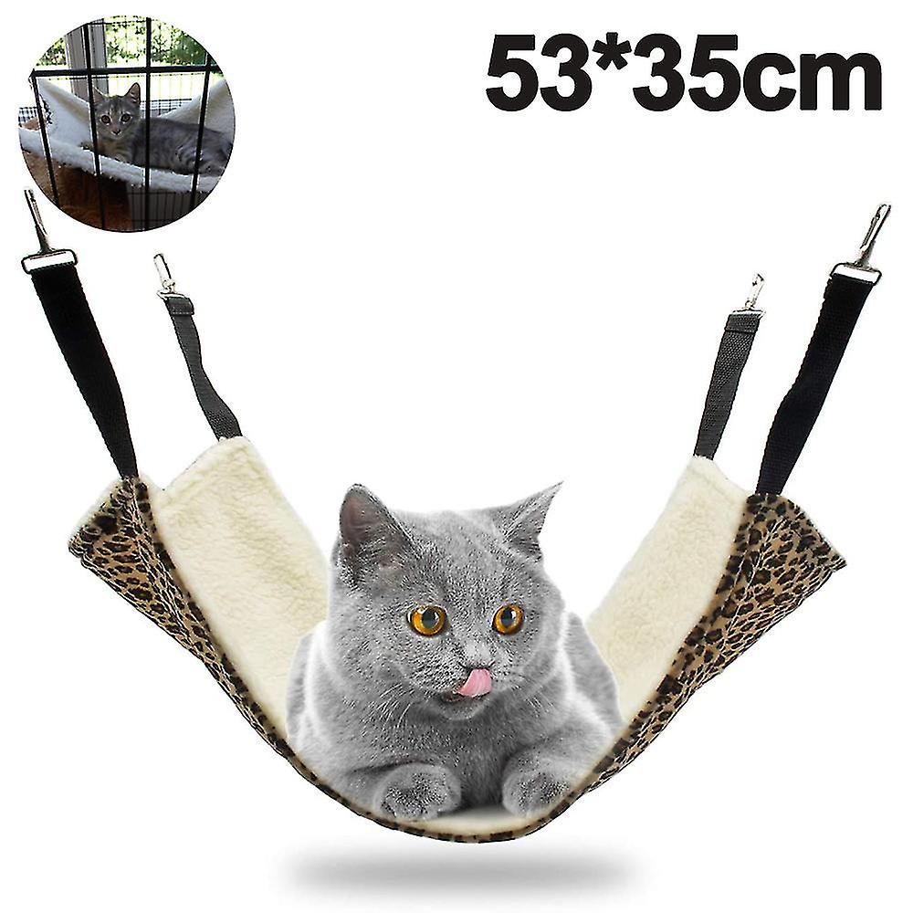 Hanging Cat Hammock,pet Hammock Compatible With Cage Adjustable Cat Bed Sleepy Pad