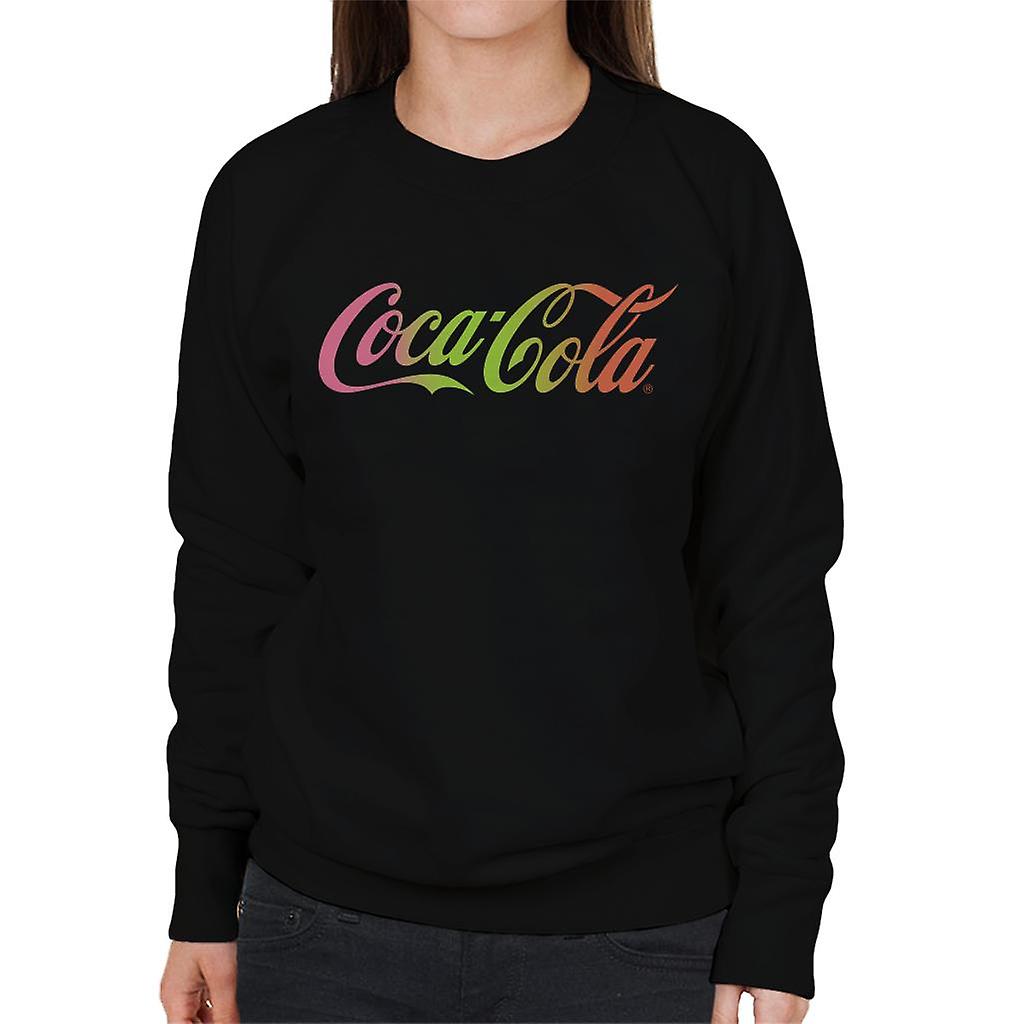 Coca Cola Rainbow Gradient Logo Women's Sweatshirt
