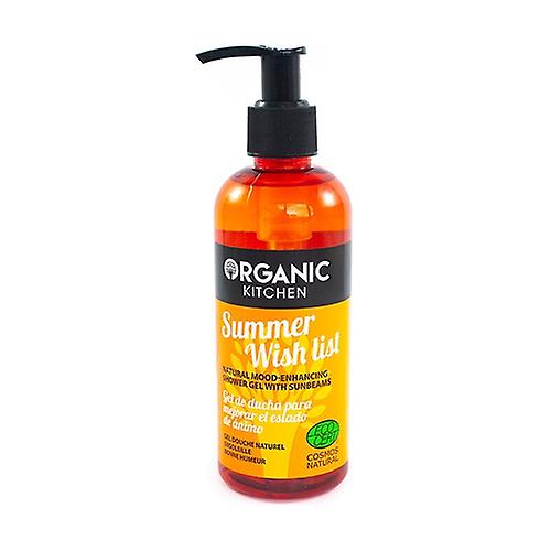 Summer Wish List Natural Mood-Enhancing Shower Gel with Sunbeans 270 ml of gel