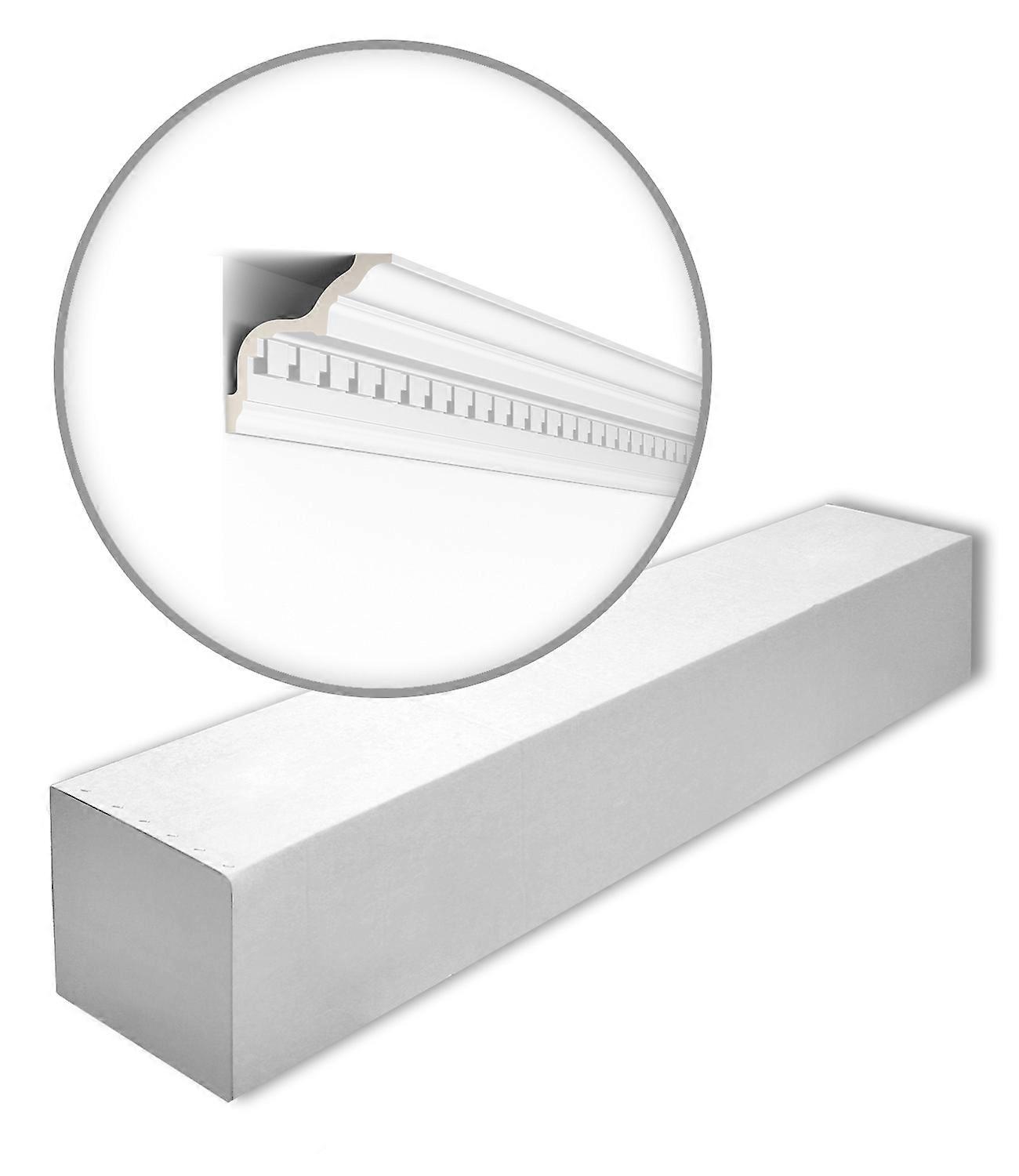 NMC 16 x Eckleiste Z5-box 32 Meter ARSTYL Polyurethan Hartschaum 200 cm weiß vorgrundiert leicht, robust, extrem maßhaltig