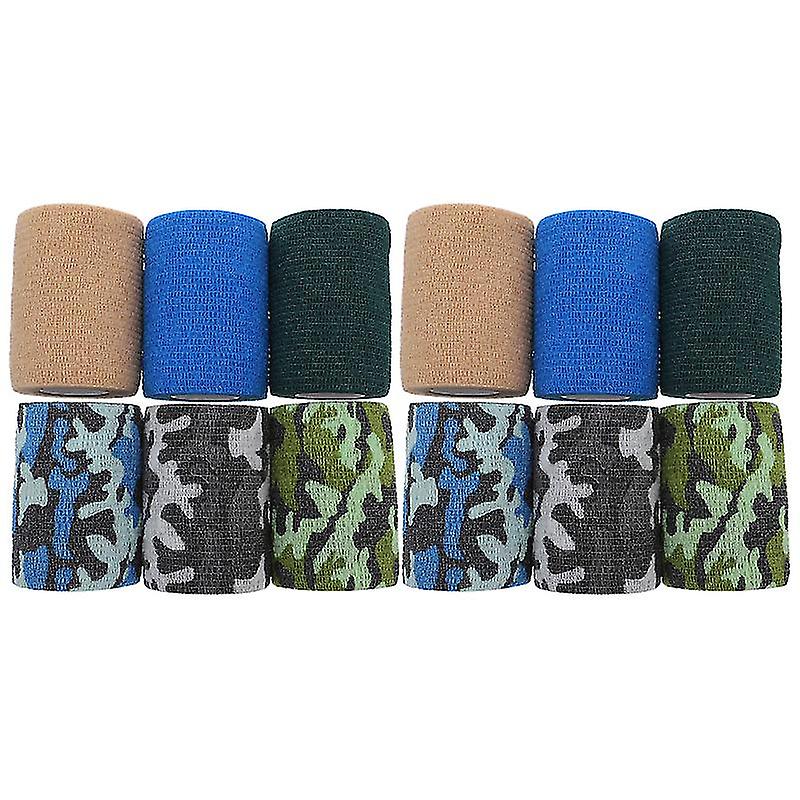 12pcs Adhesive Elastic Bandage