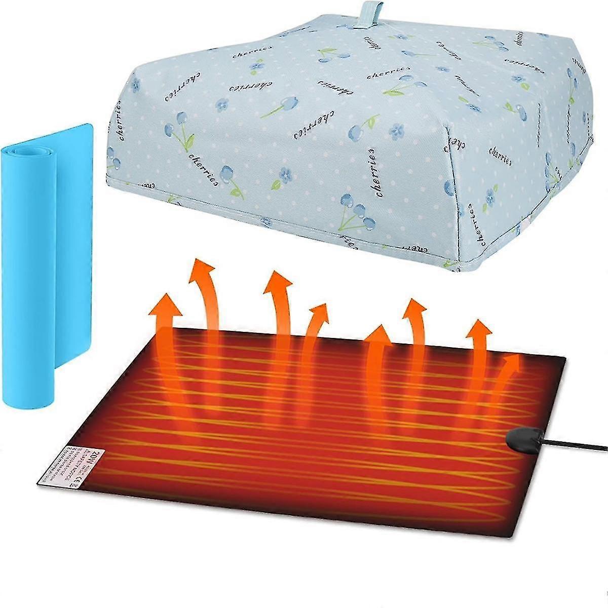 Resin Heating Mat with Timer and Temperature Control, with 3 Resin Mats, Easy Resin Dryer for Epoxy Resin Mold UK Plug