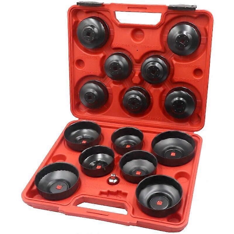 15 Pcs Universal Oil Filter Wrench Kit Changing Oil Filter Tools Set UNKU55413