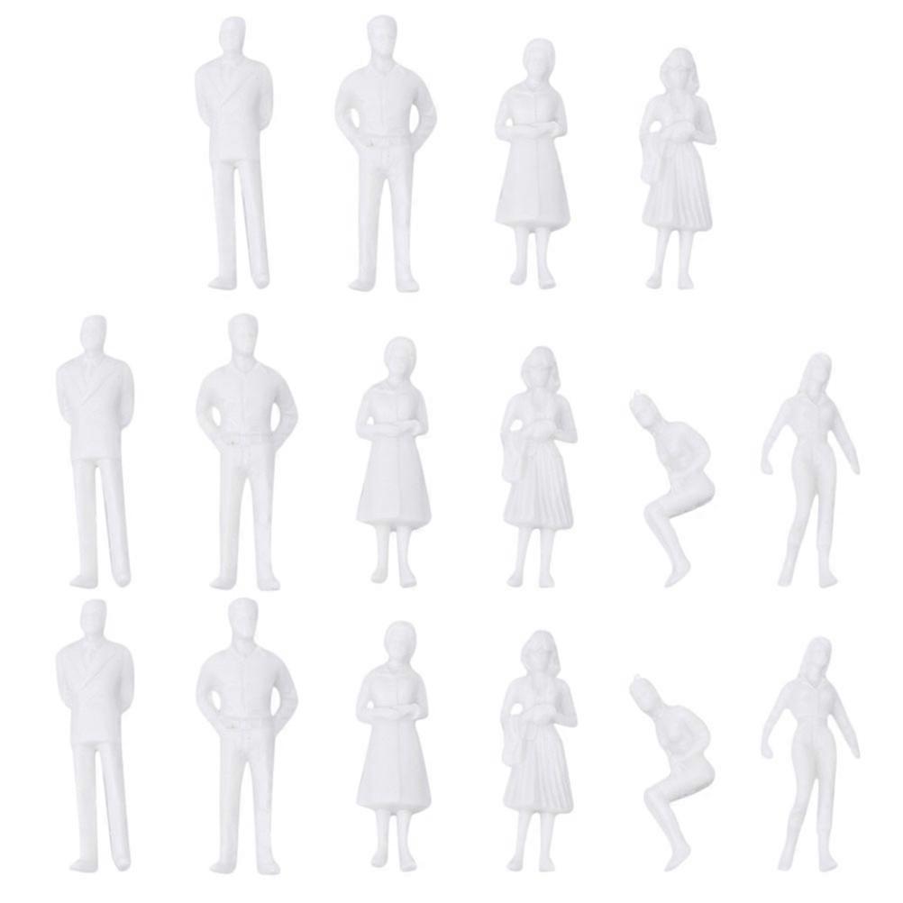 30pcs The Uncolored Model Sand Table Model Miniature People Model For Landscape