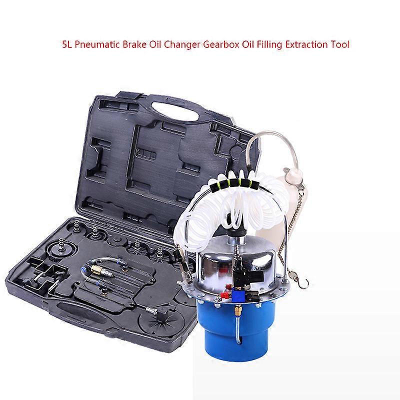 5l Pneumatic Brake Oil Replacement Machine Gearbox Oil Filling Extraction Tool Car Brake Fluid Two-way Suction And Discharge