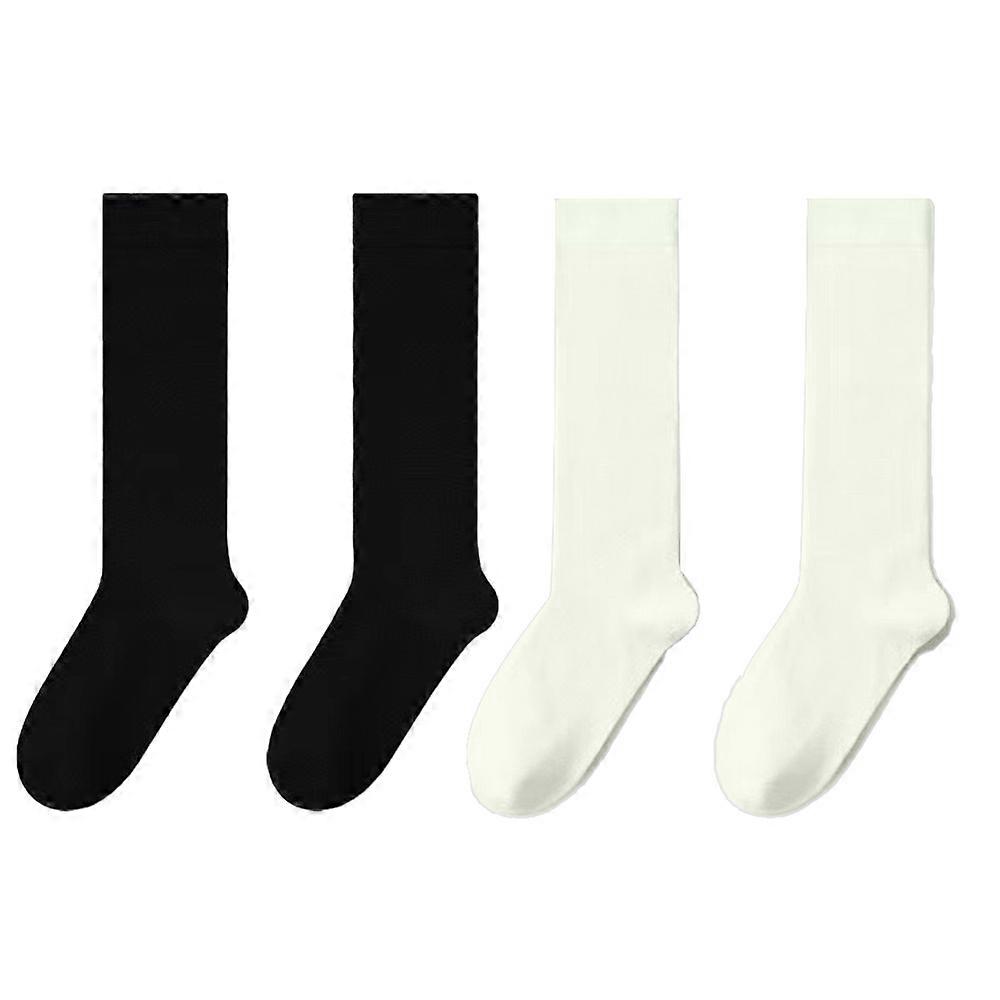 Meias de seda transparente até o joelho