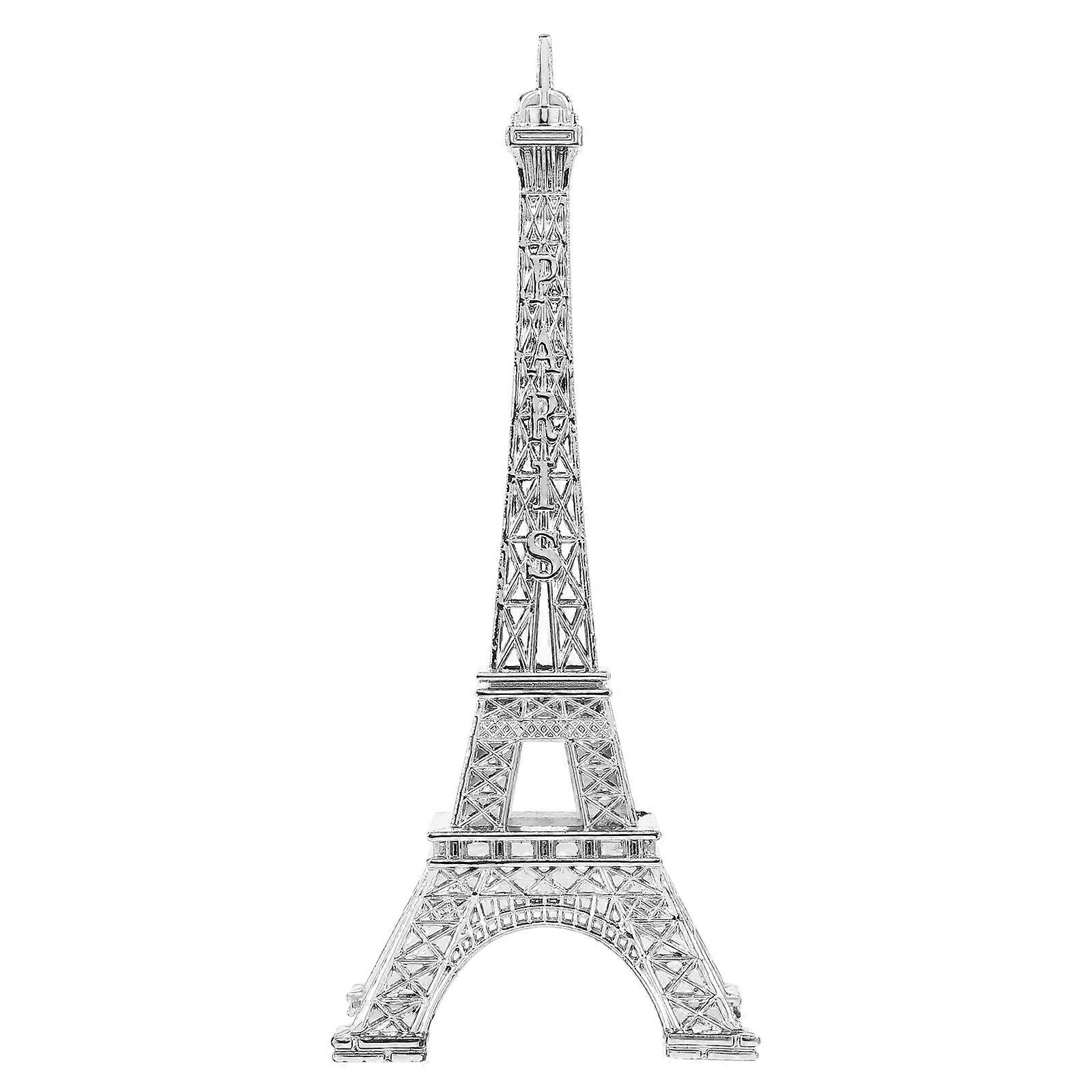 Metal Paris Eiffel Tower Model Figurine Travel Souvenir Eiffel Tower Metallic Statue Eiffel Tower Figurine