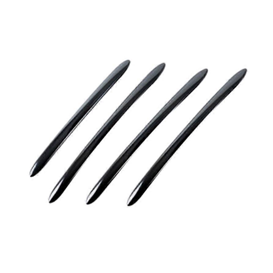 Pour 5 Series F10 F18 F11 2011-2017 en acier inoxydable noir poignée de porte extérieure couvercle garniture