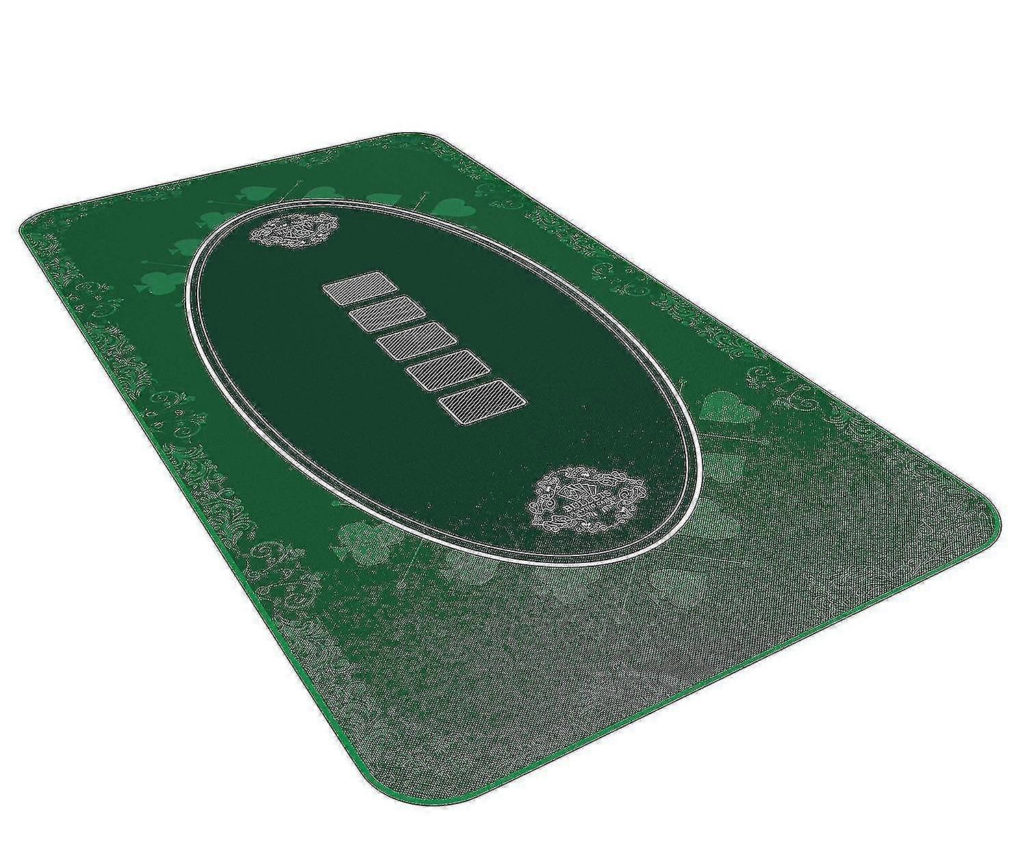بوكر مصمم بوكر حصيرة أخضر 180 × 90 سم ، مناسبة لطاولة البوكر الخاصة بك - قماش بوكر فاخر