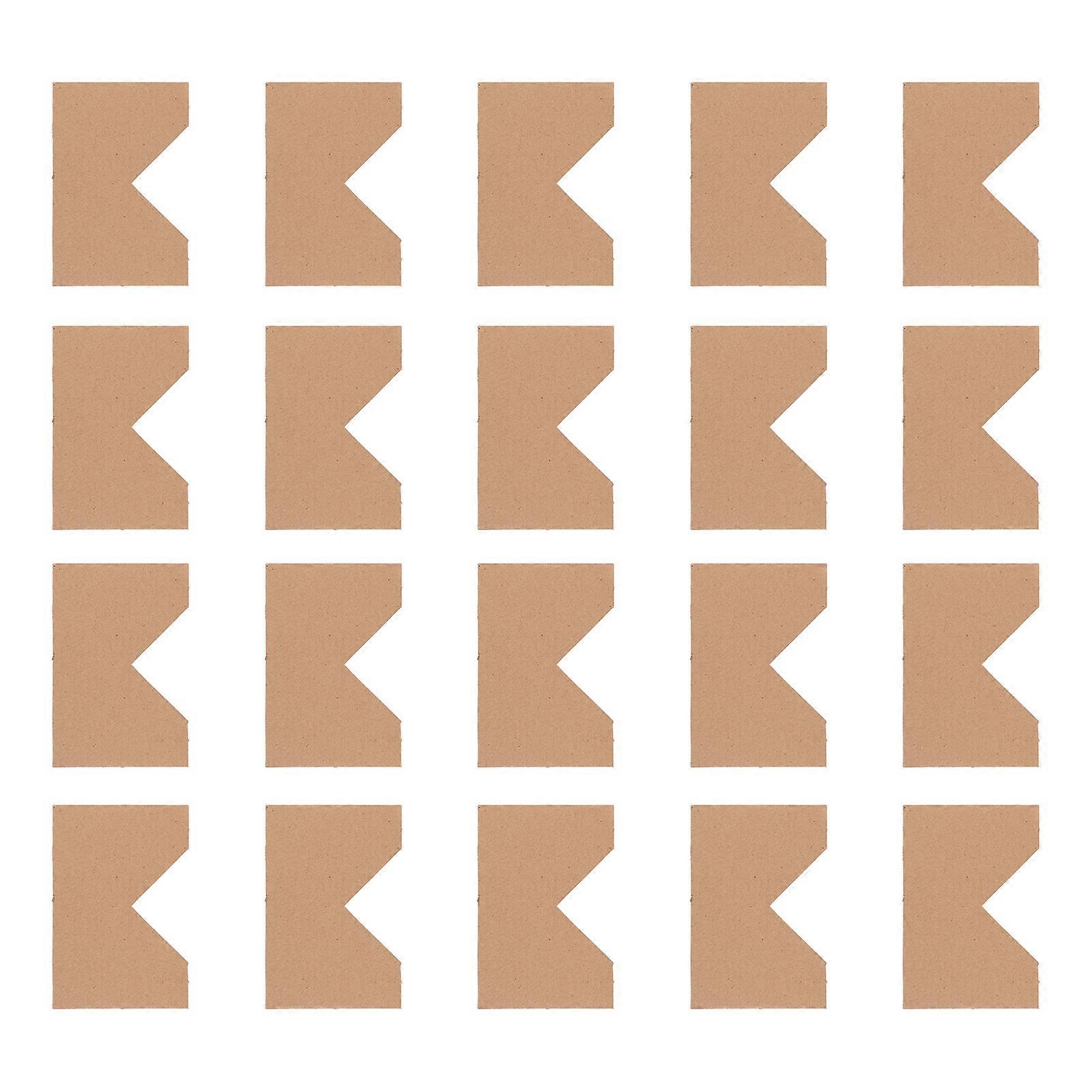 100PCS Cardboard Corner Protector Kraft Paper Photo Frame Corner Protector
