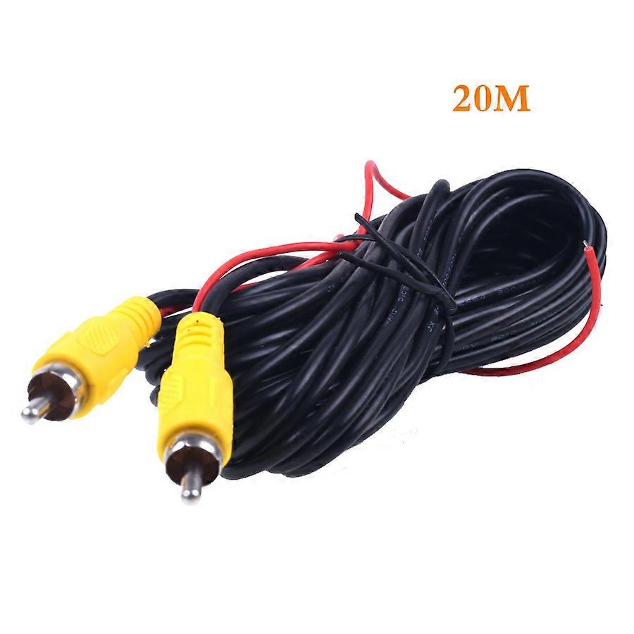 12M Car RCA Reversing Camera Video Cable With Spcial Reversing Backup Detecting Wire