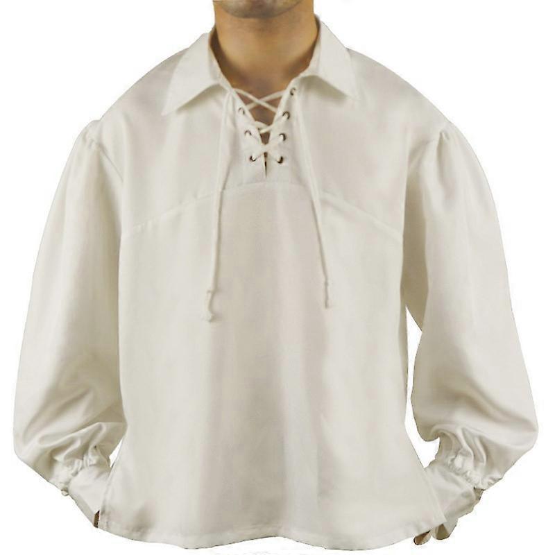 T-shirt da uomo in Costume rinascimentale da pirata medievale in stile gotico vittoriano vichan Vampire top