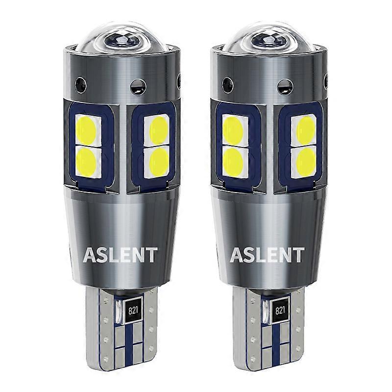 2/4PCS High Quality T10 W5W 168 192 Led Tail Light 3030 10smd 12V Auto Lamp CANBUS NO Error Car Marker Parking Bulb 6000K ASLENT