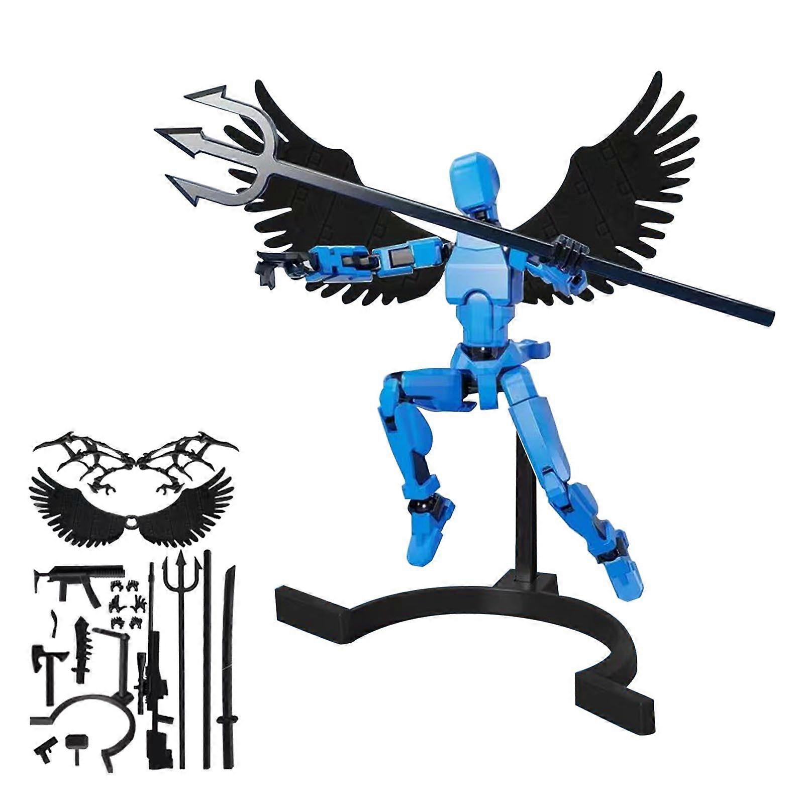 Action Figure Action Figure Printed Movable 13 Articulated Robot Dummy Action Figures Valentines Gifts For Him Winged Model