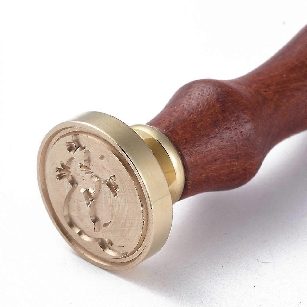 Cat pattern Wax Seal Stamp With Removable Vintage Retro Brass Head