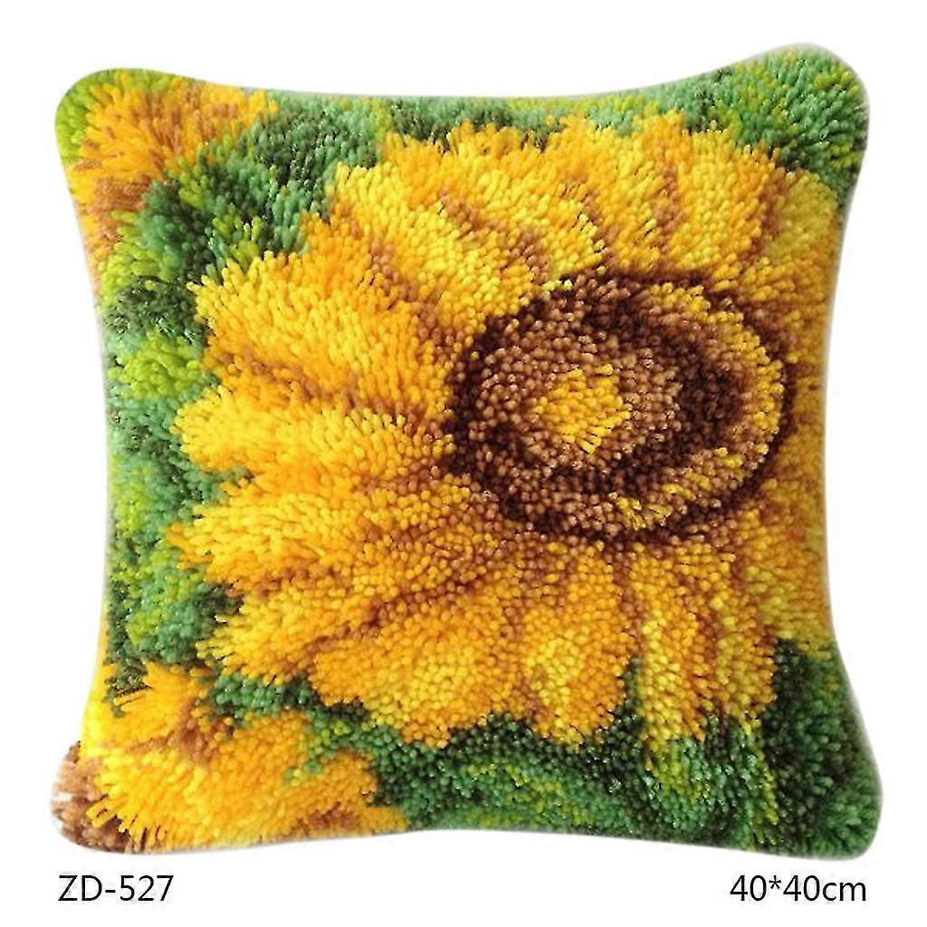 Flower Series Diy For Latch Hook Rug Kit 3d Segment Embroidery Pillow Wool For Cross Stitch Carpet Set Crafts