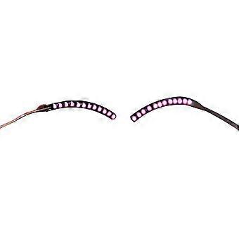 LED-Licht für falsche Wimpern, leicht, stilvoll, zuverlässig, leuchtend, Licht für falsche Wimpern für Partys, Bars, Nachtclubs, Halloween, Pink
