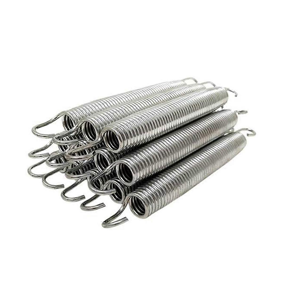 12Pack 6.5Inch Trampoline Spring Steel Replacement Kit for Extra Bounce Trampoline Accessories Silv