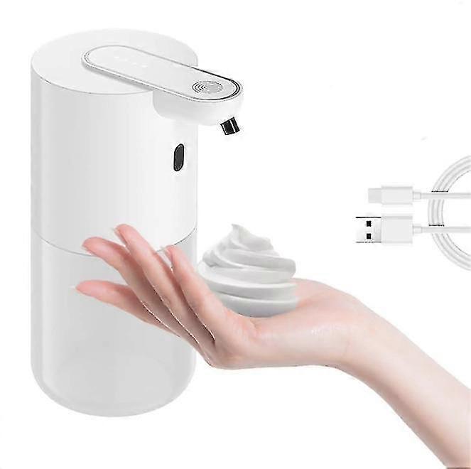 automatic soap dispenser, 400ml liquid soap dispenser with infrared sensor, touchless soap usb rechargeable ipx5 waterproof, for bathroom, kitchen