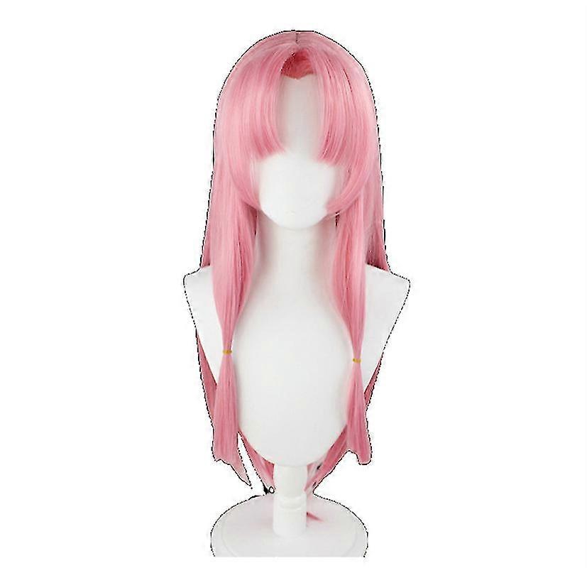 braids cosplay wig light blue gradient game role play wig heat resistant synthetic hair 81cm