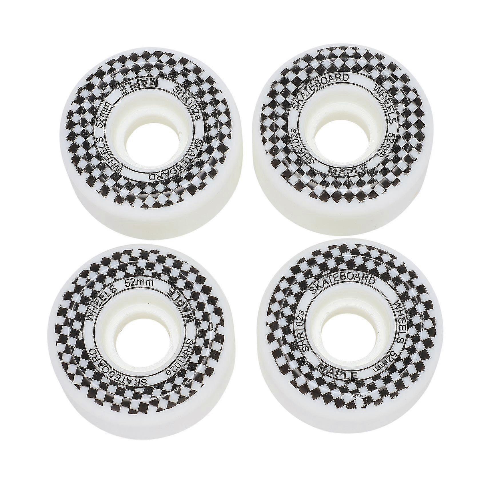 maple 4pcs 52x32mm pu skateboard wheels high resilience wheels a