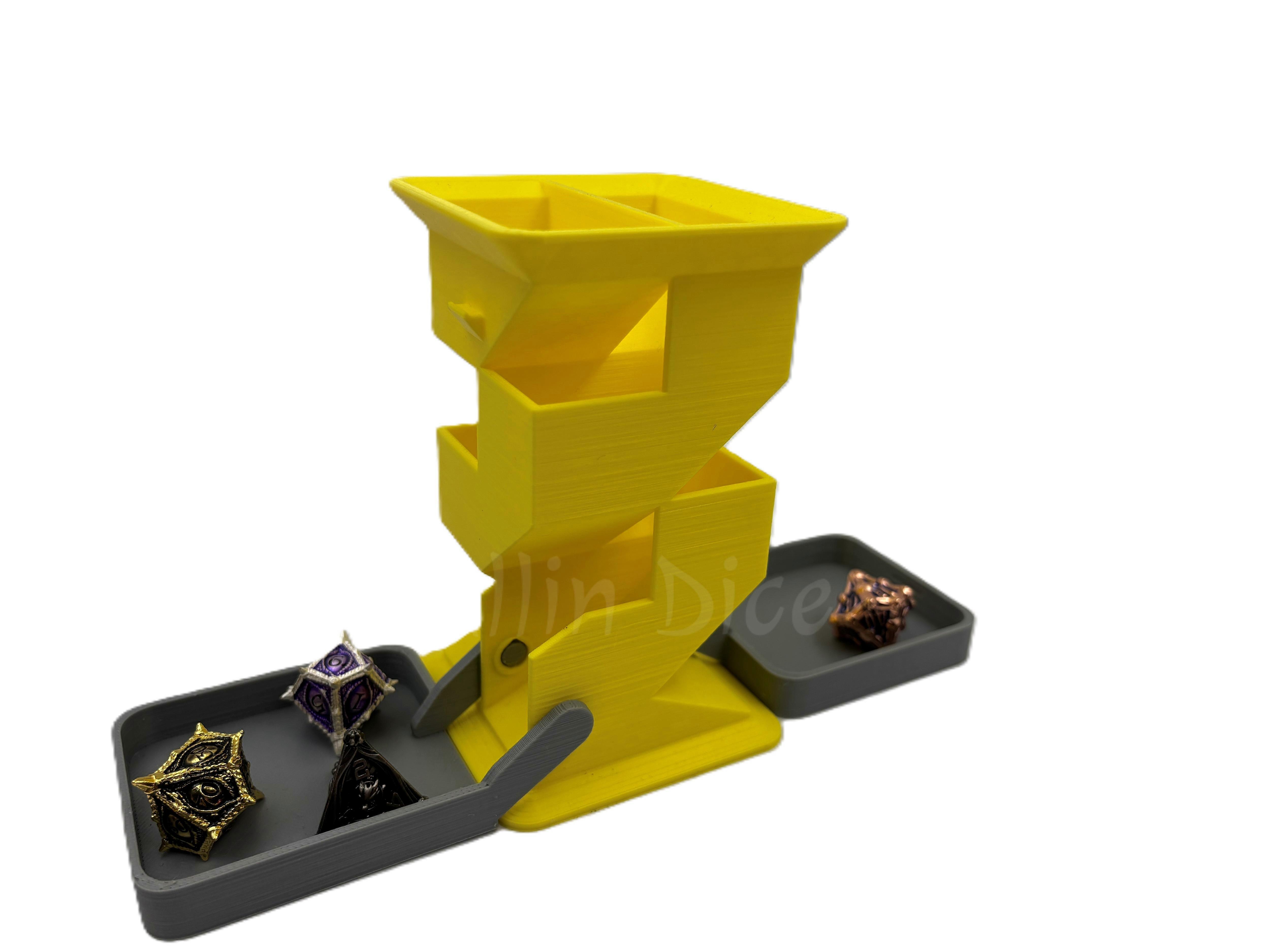 Resin Dice Tower Castle Dnd Dice Rolling Tower Tray For Dungeon And Dragon Dice Playing Board Games Dice Size 1.8cm/0.7inch