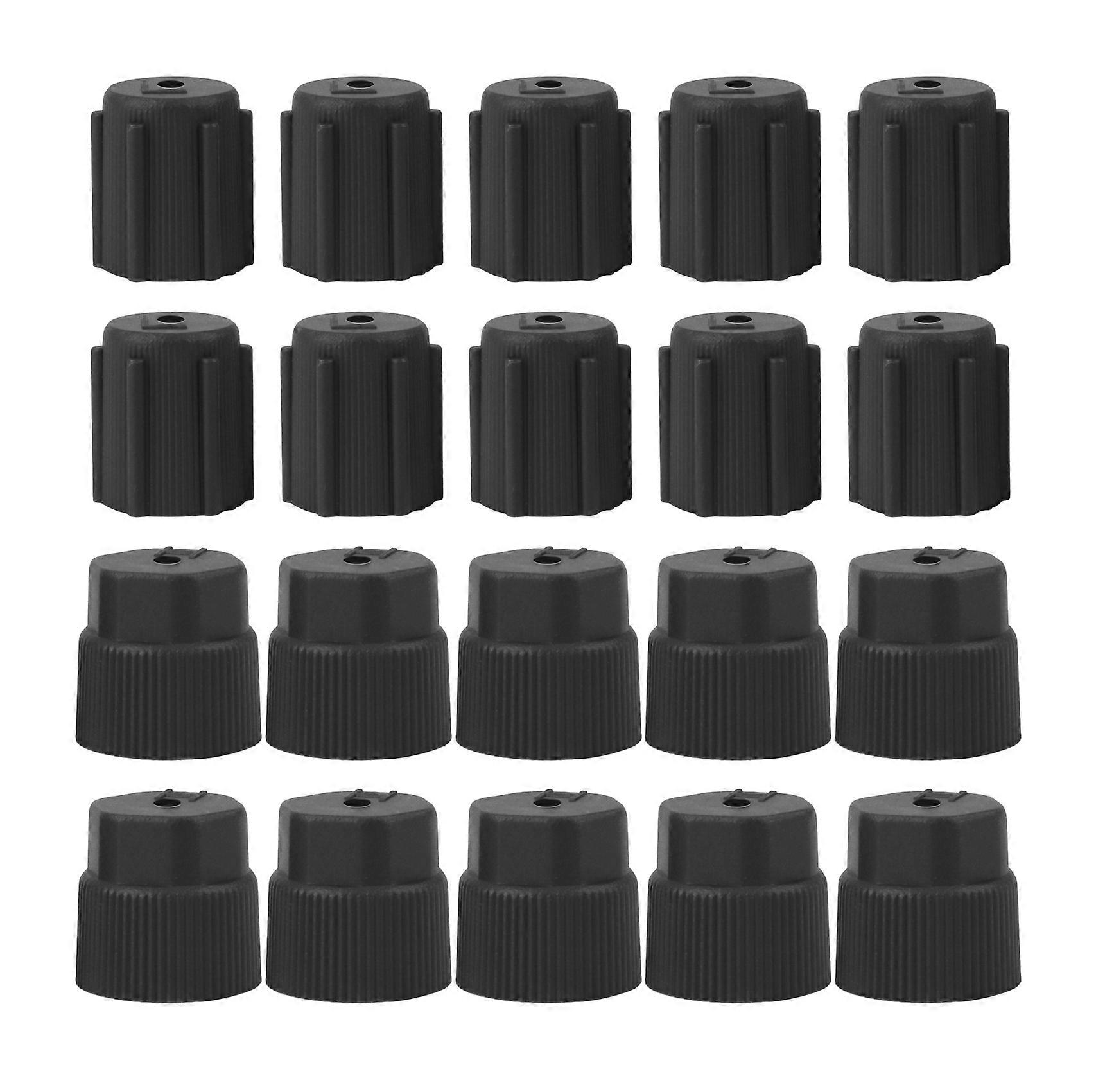 20Pcs/Set R134A Air Conditioning Service AC System Charging Port Caps Car Charging Port AC System C