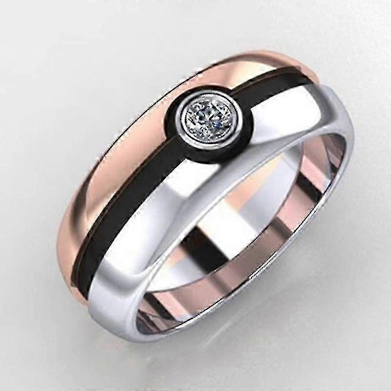 Rose Gold Two-tone Pok Ball Ring