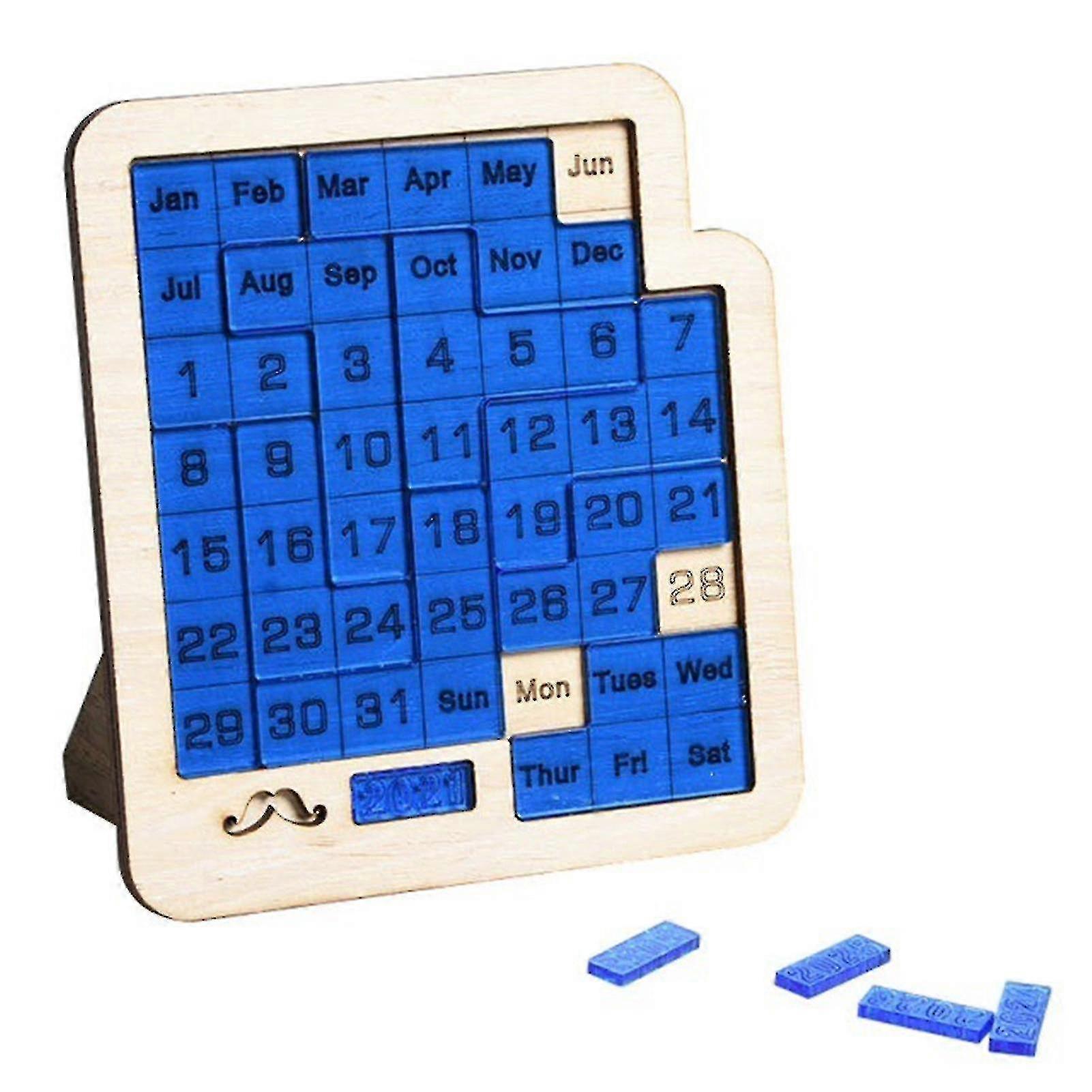 Daily Calendar Puzzle Wooden Calendar Play A Different Puzzle To Display The Date Difficult Jigsaw
