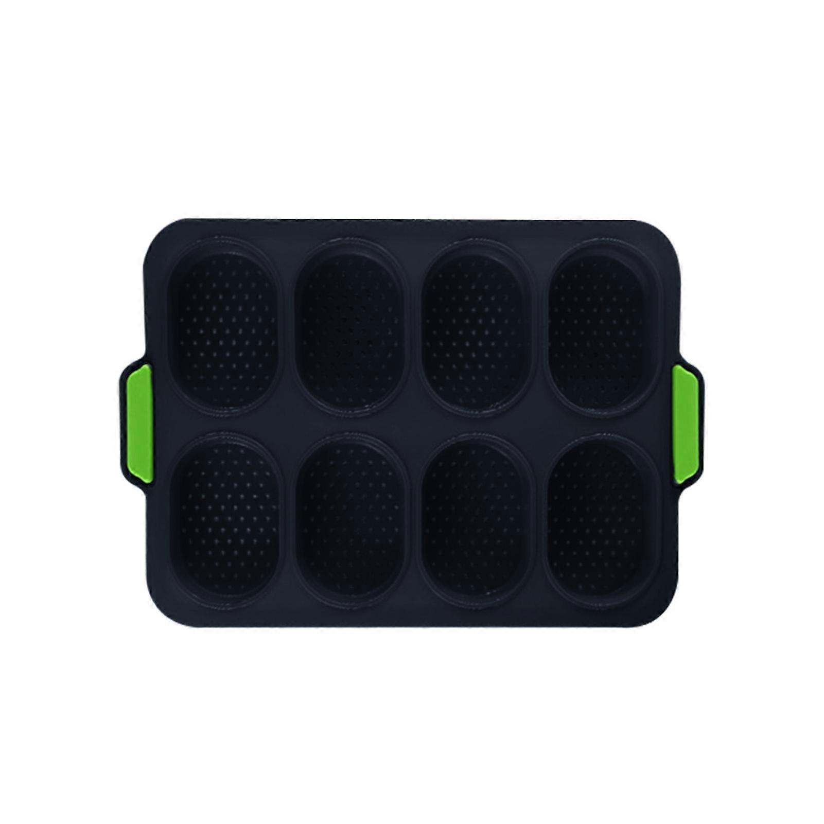 Silicone Bread Pan with 8 Grid Non-stick DIY Cupcake Baking Mould for Home Kitchen