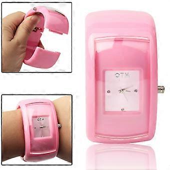 Elegante pulsera de plástico banda reloj de pulsera