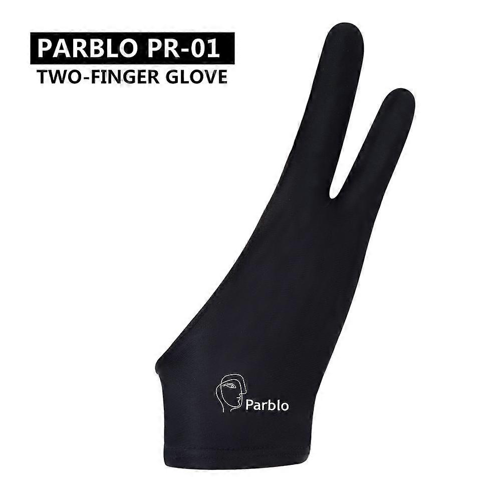 Two-Finger Anti-fouling Glove for Graphics Drawing Tablet Light Box Tracing Light Pad