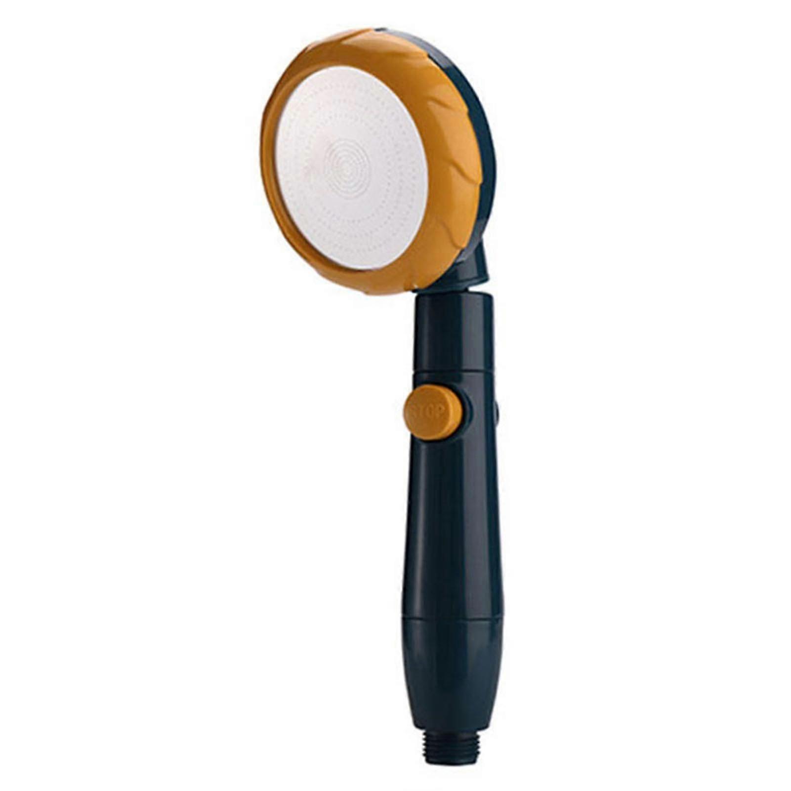 Handheld High Pressure Shower Head: Adjustable Bathroom Nozzle With Stop Button