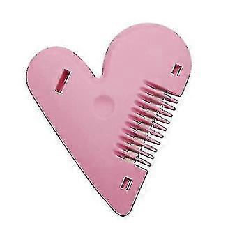 Kjønnshår Trimmer for kvinner, bærbare kvinnelige menige Secret Intimate Shaping Tool, hår Razor Comb Cutter søt design for barn, kvinner, jenter. (rød)