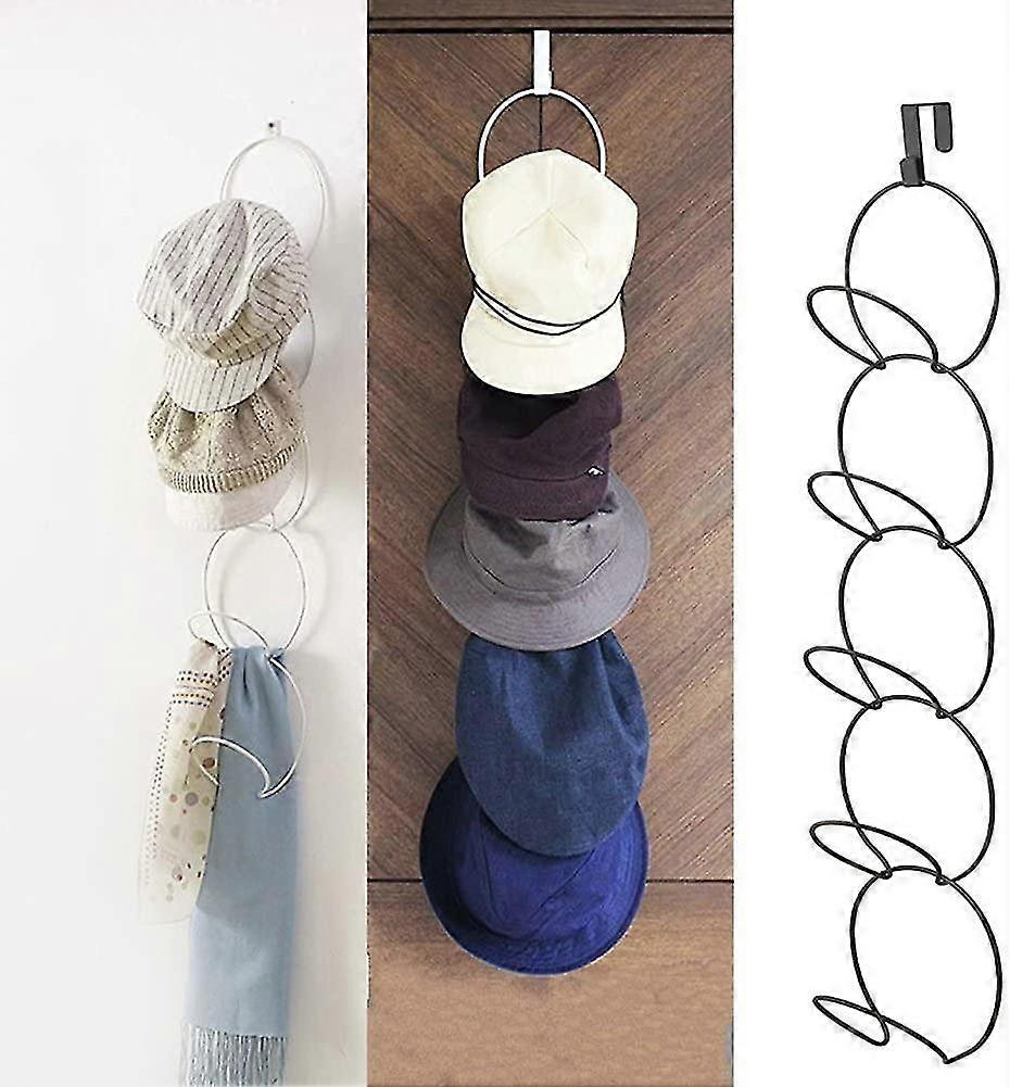 Wall Mounted Door Baseball Hat Hat Rack. Stackable Metal Wire Hat Rack